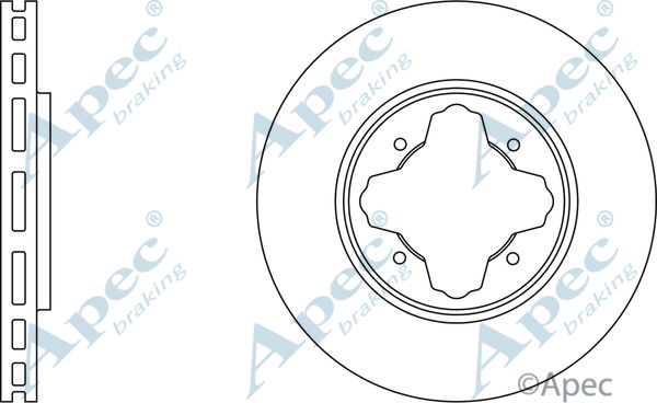 APEC BRAKING Тормозной диск DSK692